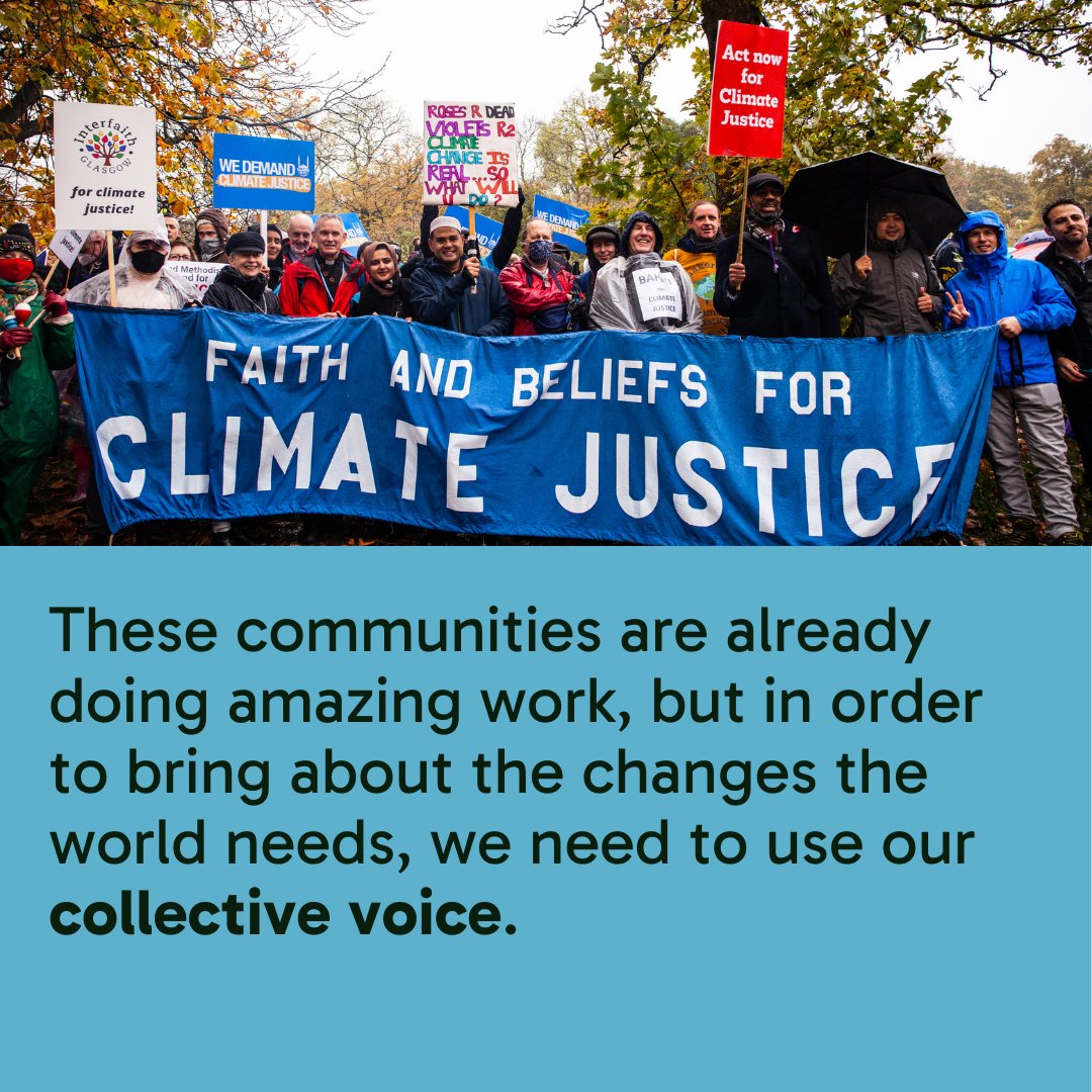 Faith communities have access to millions of acres, billions of people, and trillions of dollars, all of which must be put at the service of the earth and all those who depend on it.

The climate crisis requires each of us to act 🌍

#FaithAtCOP28 #FaithClimateAction