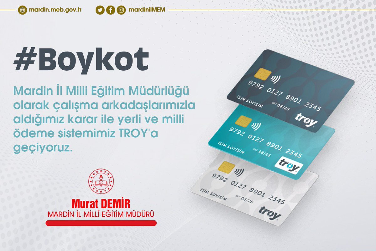 İŞLEM TAMAM
troy karta geçiş yapan,
Mardin İl Milli Eğitim Müdürlüğü,
 Müdür yardımcılarımıza,
Şube Müdürlerimize,
Öğretmenlerimize,
Şeflerimize,
Memurlarımıza,
Hizmetlilerimize,
İşçi kadrolarındaki arkadaşlarımıza sonsuz teşekkürler..
<a href="/Yusuf__Tekin/">Yusuf Tekin</a>
<a href="/tuncay_akkoyun/">Tuncay Akkoyun</a>