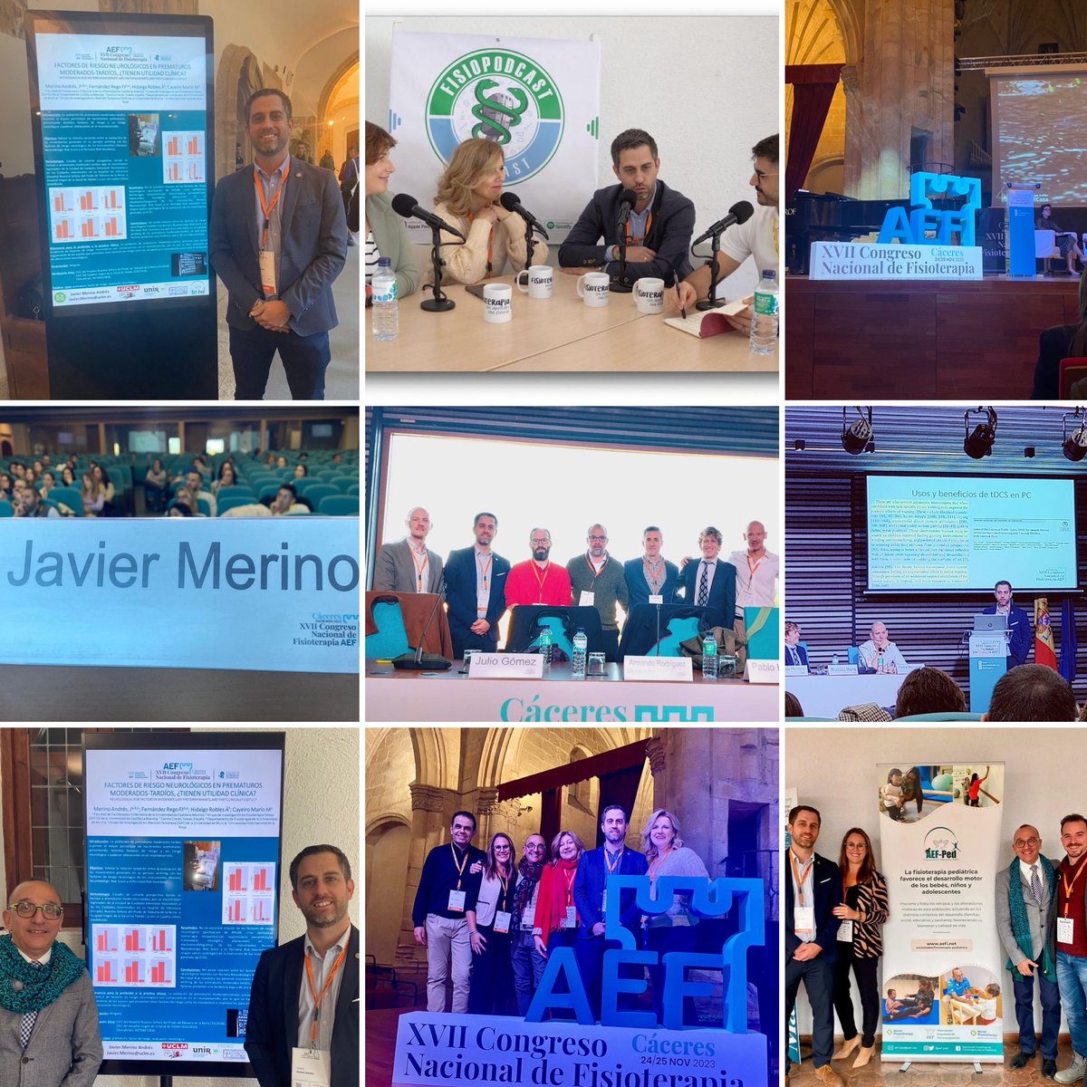 javimerino9's tweet photo. XVII Congreso Nacional de Fisioterapia de @aefisio 

Eternamente agradecido a esta oportunidad que ha brindado la @aefisio  @COFEXT  y @WorldPhysio1951 a la fisioterapia española. https://t.co/kPr8nRsqOB