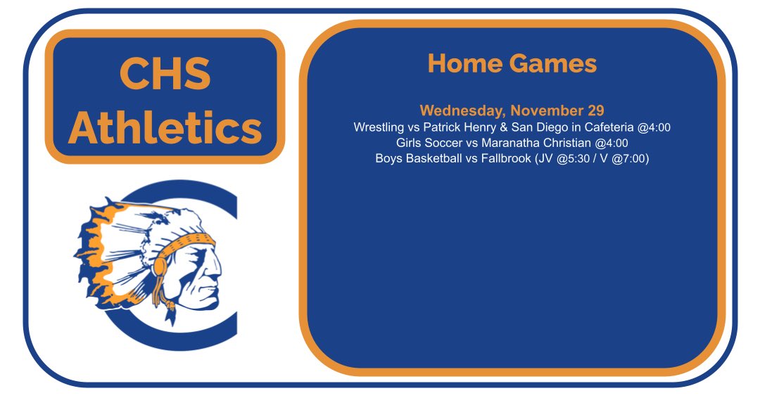 Home games are all on Wednesday. #ClairemontHS