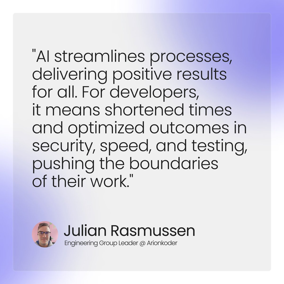 ArionKoder's tweet photo. #AI is here to stay and transform your business results, streamlining #operations and #security. And we can help you achieve it! 

Discover more in this insightful piece by Julian Rasmussen and Danilo Reitano at https://t.co/UAk7a6gO0H

#artificialintelligence #businessresults https://t.co/o4Z7PqAChI