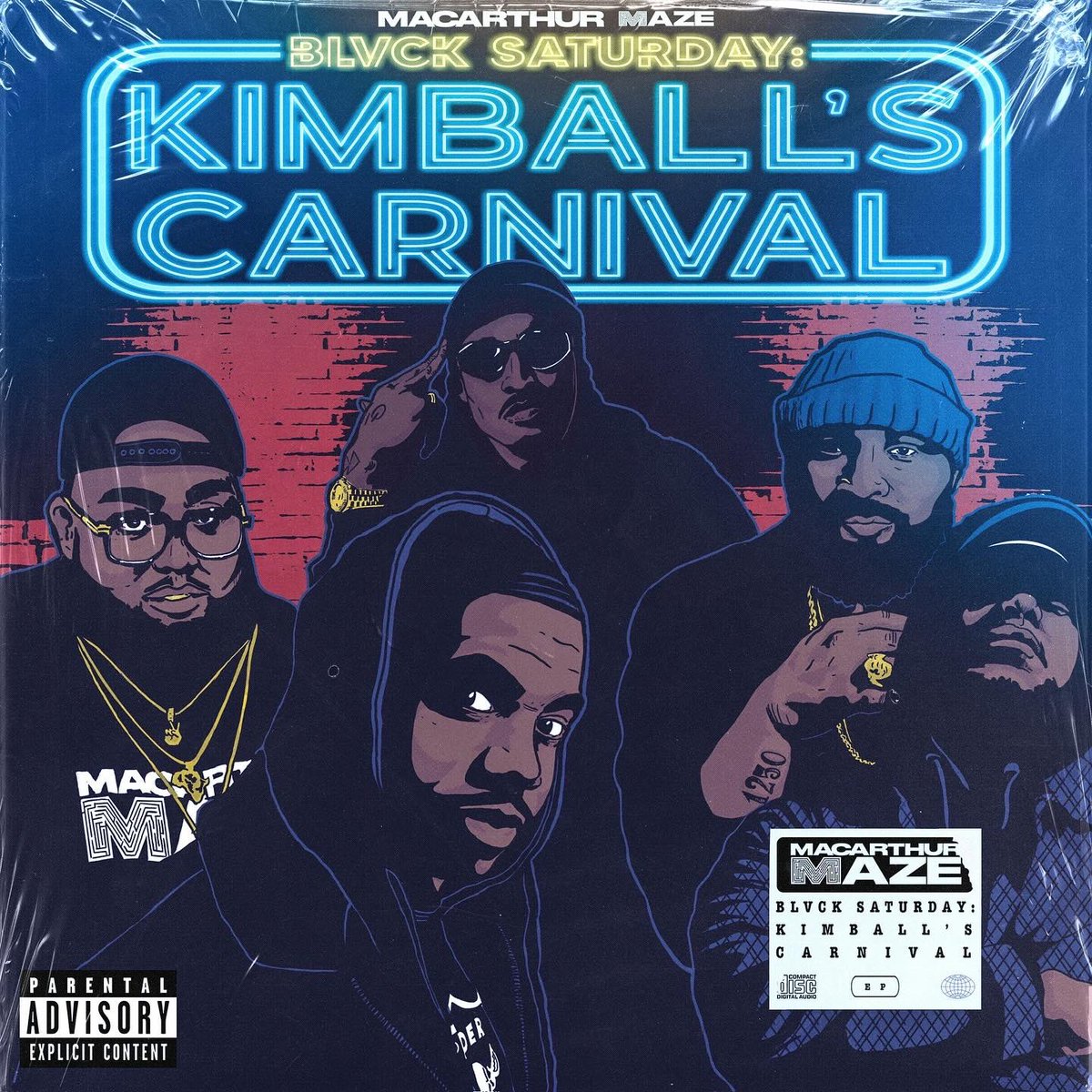 New 6 Song EP <a href="/macarthurmaze/">Macarthur Maze</a> - “Blvck Saturday: Kimball’s Carnival” 
Out NOW - featuring production from <a href="/djdsharp/">D Sharp</a> <a href="/noblmusic/">NOBL</a> <a href="/sk_slapwagon/">SK of Slapwagon</a> &amp; <a href="/rootsanbranches/">DJ Basta</a> 
Mixed &amp; Mastered by <a href="/sk_slapwagon/">SK of Slapwagon</a> at <a href="/slapwagon/">dj goodson</a> 
Illustration by <a href="/freshdotdaily/">Fresh Daily</a> 
cover by @redridgemedia Ⓜ️Ⓜ️
