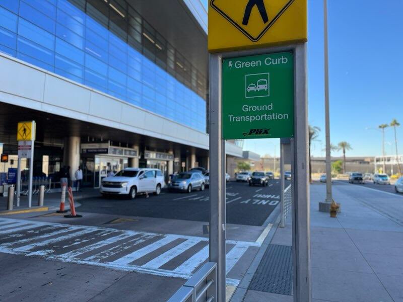 one of my photos of Sky Harbor’s “green curb” used in the CN TV broadcast