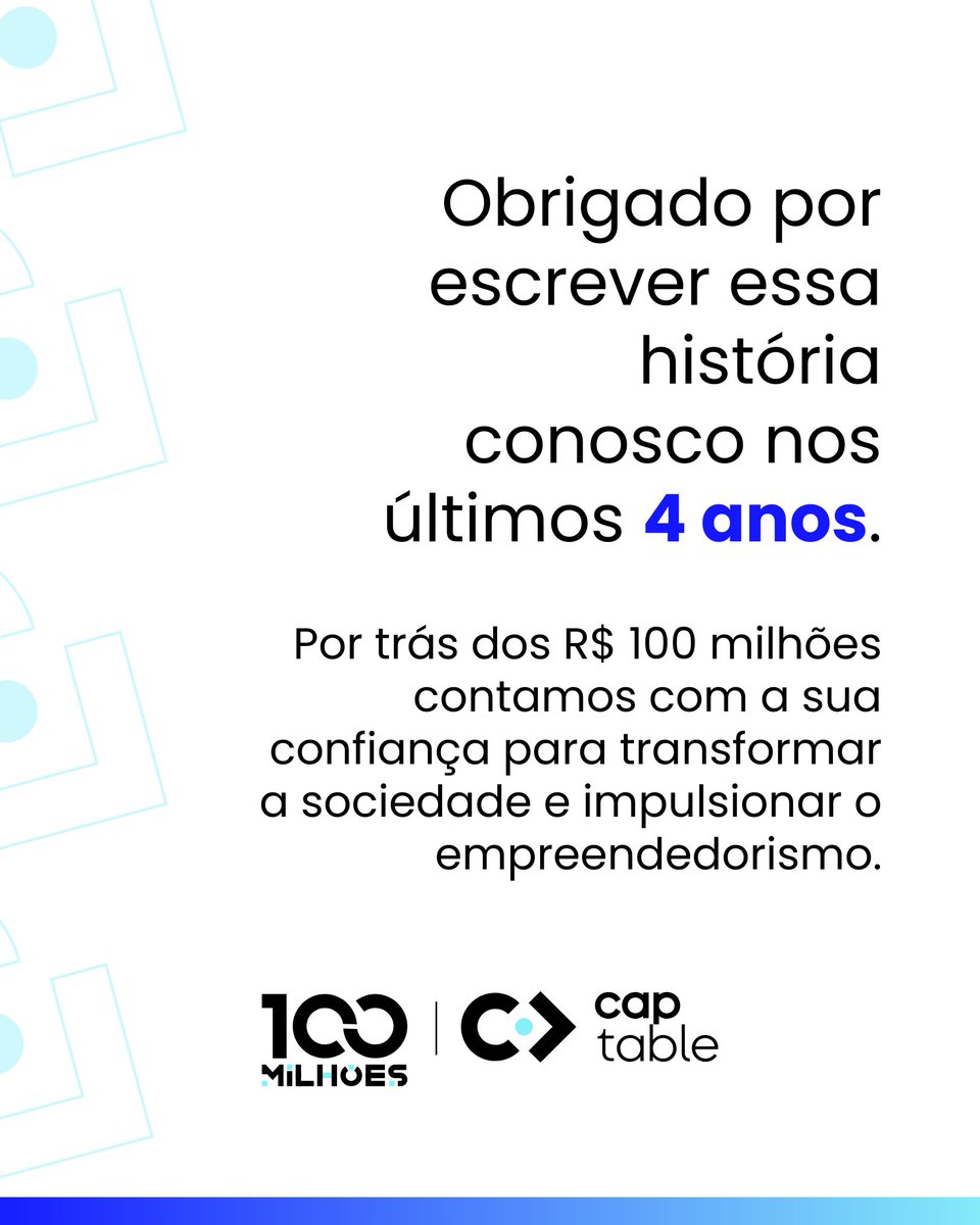 Continuaremos em busca dos melhores negócios, de abrir caminhos impensados e conectar cada vez mais investidores – de todos os tipos – com empreendedores com o sonho de mudar o país.

Confira mais sobre esse marco na matéria da <a href="/exame/">exame</a>: exame.com/negocios/essa-…