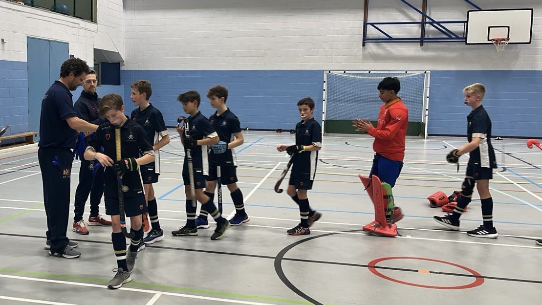 WhitgiftSport's tweet photo. Our U13 indoor squad have had a great day at the @schoolsindoor Finals at Charterhouse. The boys progressed through their group and knockout rounds, before beating Repton in the final. Well done to the team 👏🏻 #WhitgiftHockey https://t.co/EG5It1WdoE