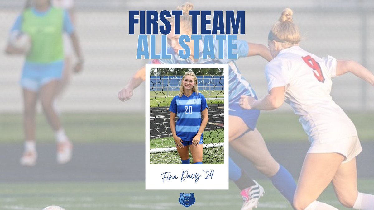 Congratulations to Senior Fina Davy on First Team All State Recognition! 💙🐻 @DavyFina