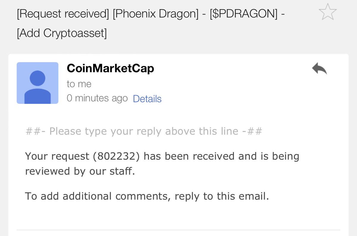 PDRAGONOFFICIAL's tweet photo. Hi @CoinMarketCap
We, "Phoenix Dragon" team confirm that we have officially submitted our coinmarketcap listing application.
Here is our CMC application Request number - 802232
Bscscan Link: https://t.co/KkKwDZRLw5
Dexscan Link: https://t.co/M5ImaIUZbS
#CMC #PhoenixDragon https://t.co/D7mRjDc3K8