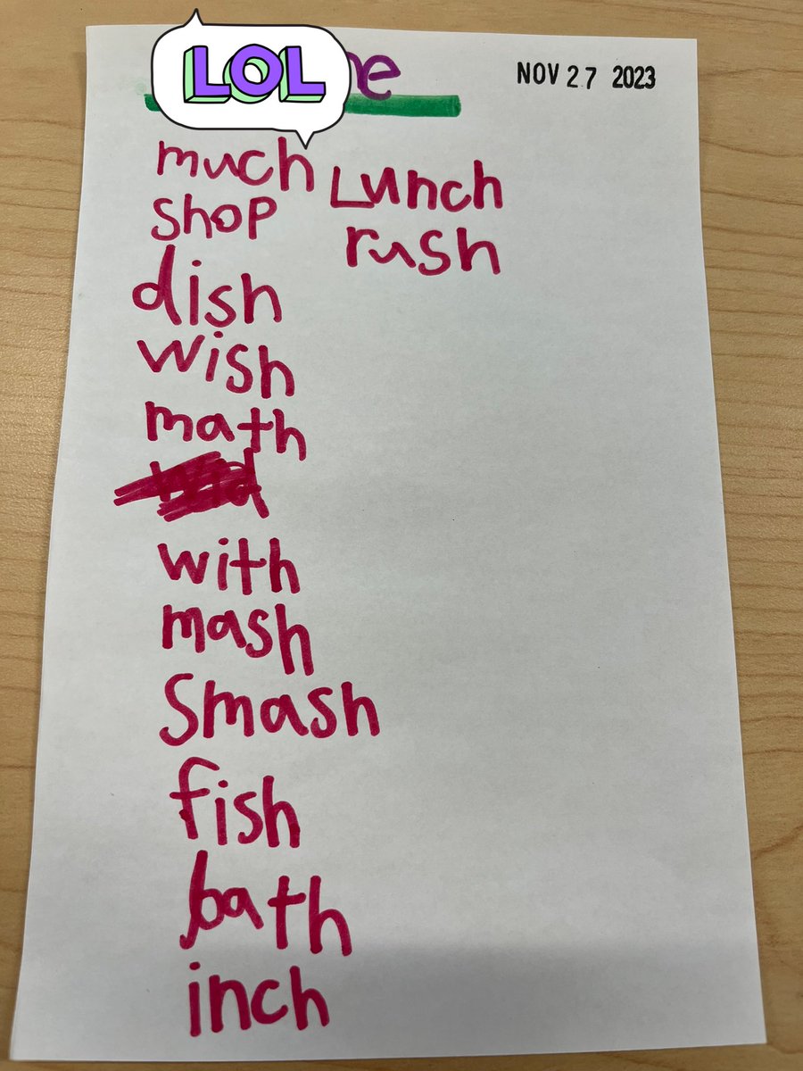 Eunok_Jade_Kim's tweet photo. Word Work today @westbedfordPP_8 #digraphs review #letter-sound knowledge #encoding https://t.co/eUlueku20Q