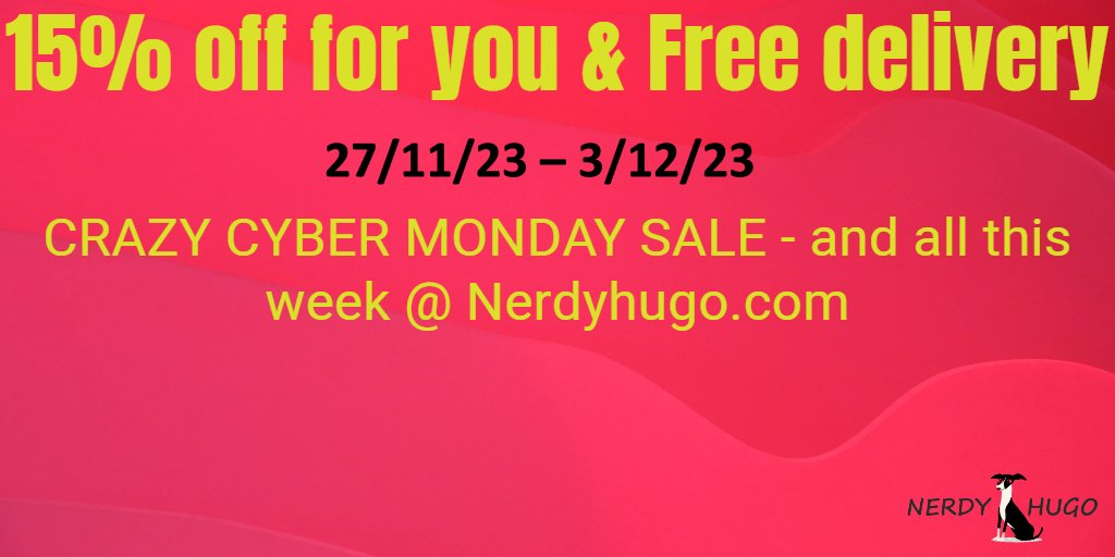 CRAZY CYBER MONDAY SALE continues ALL WEEK! <a href="/NerdyHugo/">NERDY HUGO - greyhound clothing & apparel</a> 
Click "Redeem" in the shop here: nerdyhugo.com/?page_id=1441#… 🛒🎅🐾

#lovegreyhounds #greyhound #greyhounds #nerdyhugo🛒Nerdyhugo.com The perfect fit to display your love of greyhounds!😍🐾