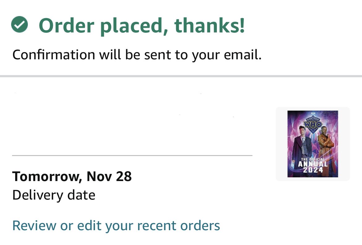 I have got the #DoctorWho 60th anniversary magazine and ordered the 2024 annual that’s coming tomorrow :D