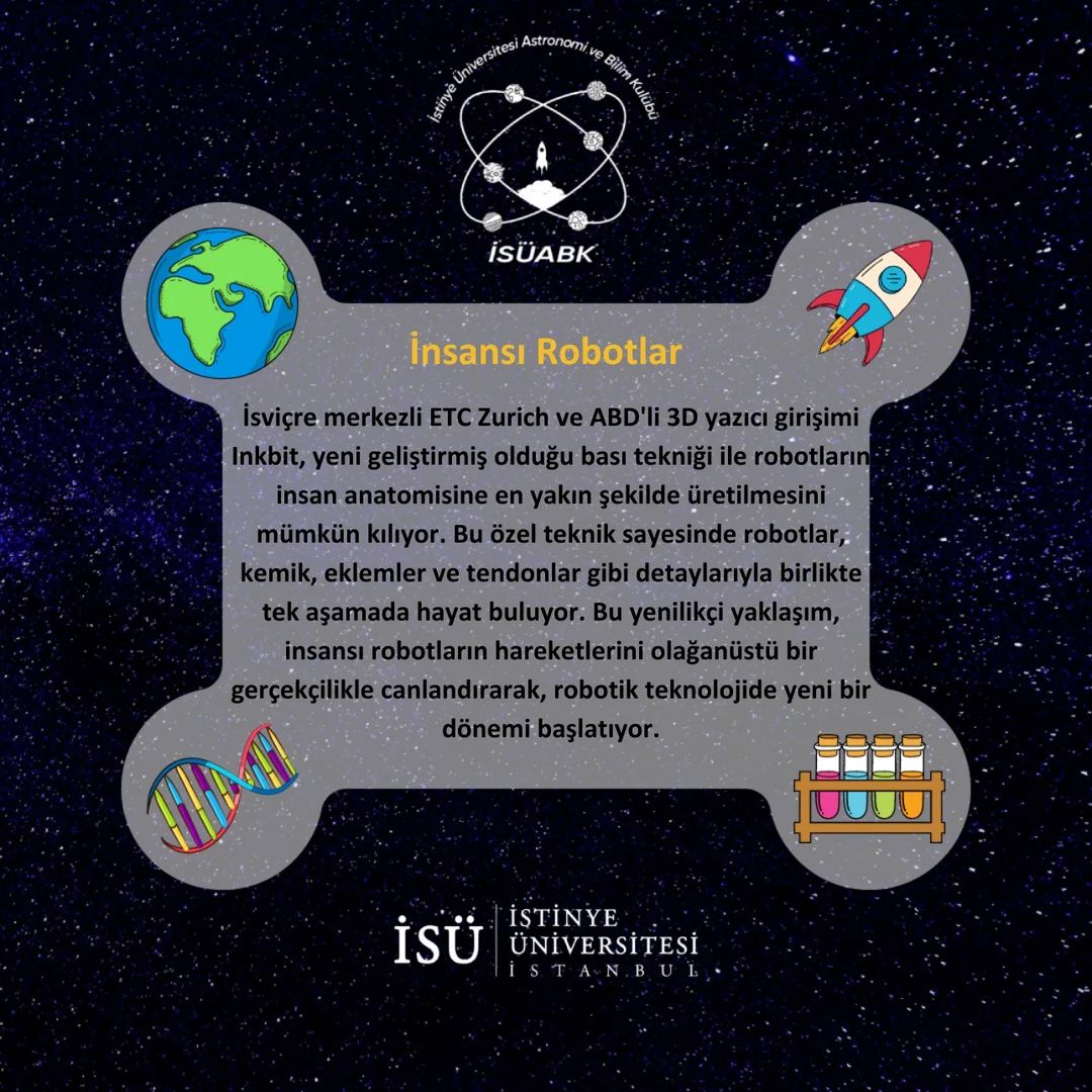 ISUABK's tweet photo. 🚀 Haftalık Astronomi ve Bilim bültenimiz yayında 🧬 

Astronomi ve bilim gelişmeleri için bizi takip etmeyi unutmayın 😇

#3DBaskı #İnsansıRobotlar #TeknolojideDevrim  #Bitkiler #Karbondioksit #Araştırma #İklimDeğişikliği #CRISPR  #GenDüzenleme #Teknoloji #Astronomi #bilim #isu https://t.co/Md4iH1Vwau