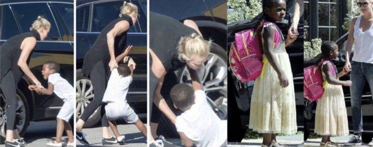 Charlize Theron adopted a boy from Africa and turned him into a girl. Hollywood is a sick place.