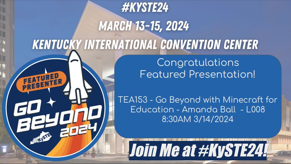 Come see me at #KySTE24🚀💻