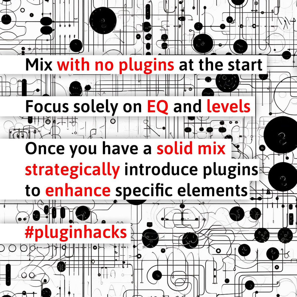 AudioPluginGuy's tweet photo. Mix without plugins... #pluginhacks https://t.co/vIxK9XpXnb