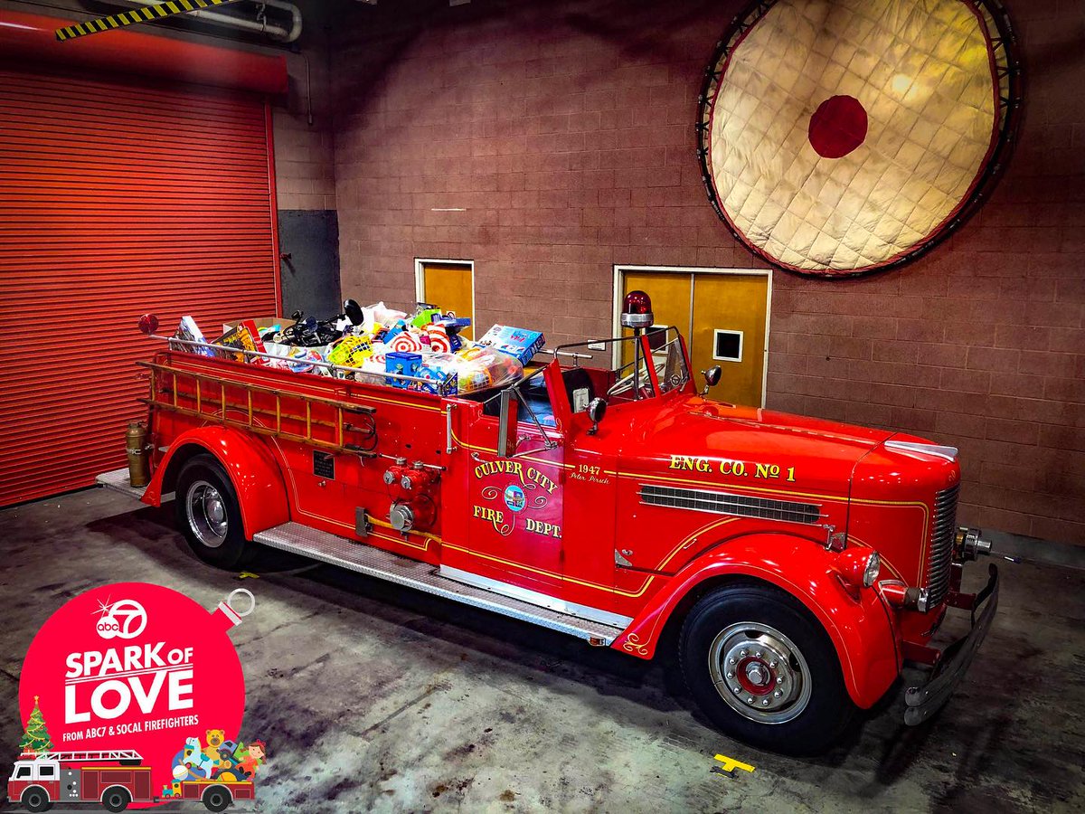 The Spark of Love Toy Drive has begun! We are accepting new unwrapped toys at any of our 3 Culver City Fire Stations: Station 1: 9600 Culver Blvd. Station 2: 11252 Washington Blvd. Station 3: 6030 Bristol Pkwy. #CulverCity #CCFD #culvercityfirefighters #SparkofLove #ToyDrive