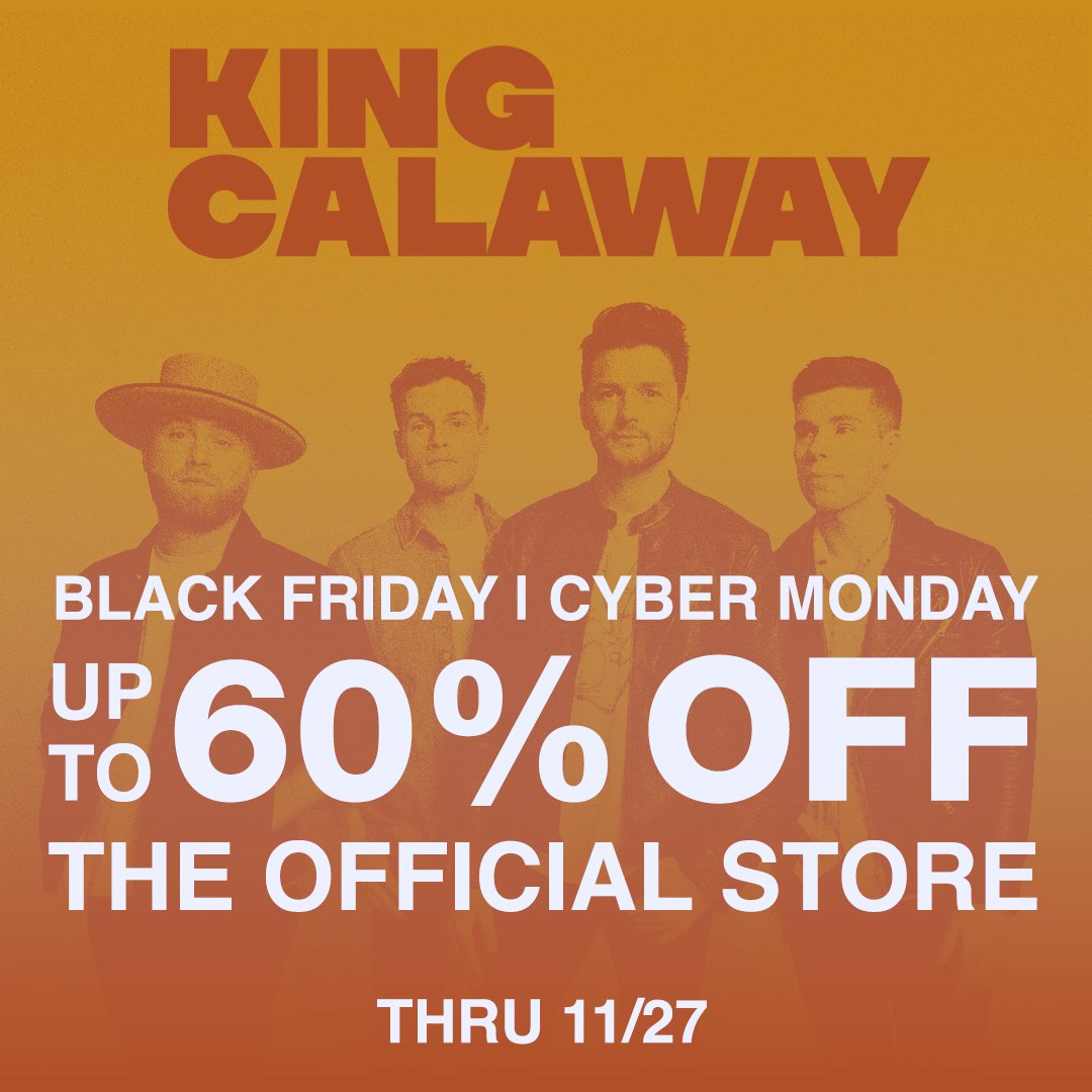 Today is your last chance to shop our sale in our merch store! 🔥kingcalaway.merchmadeeasy.com