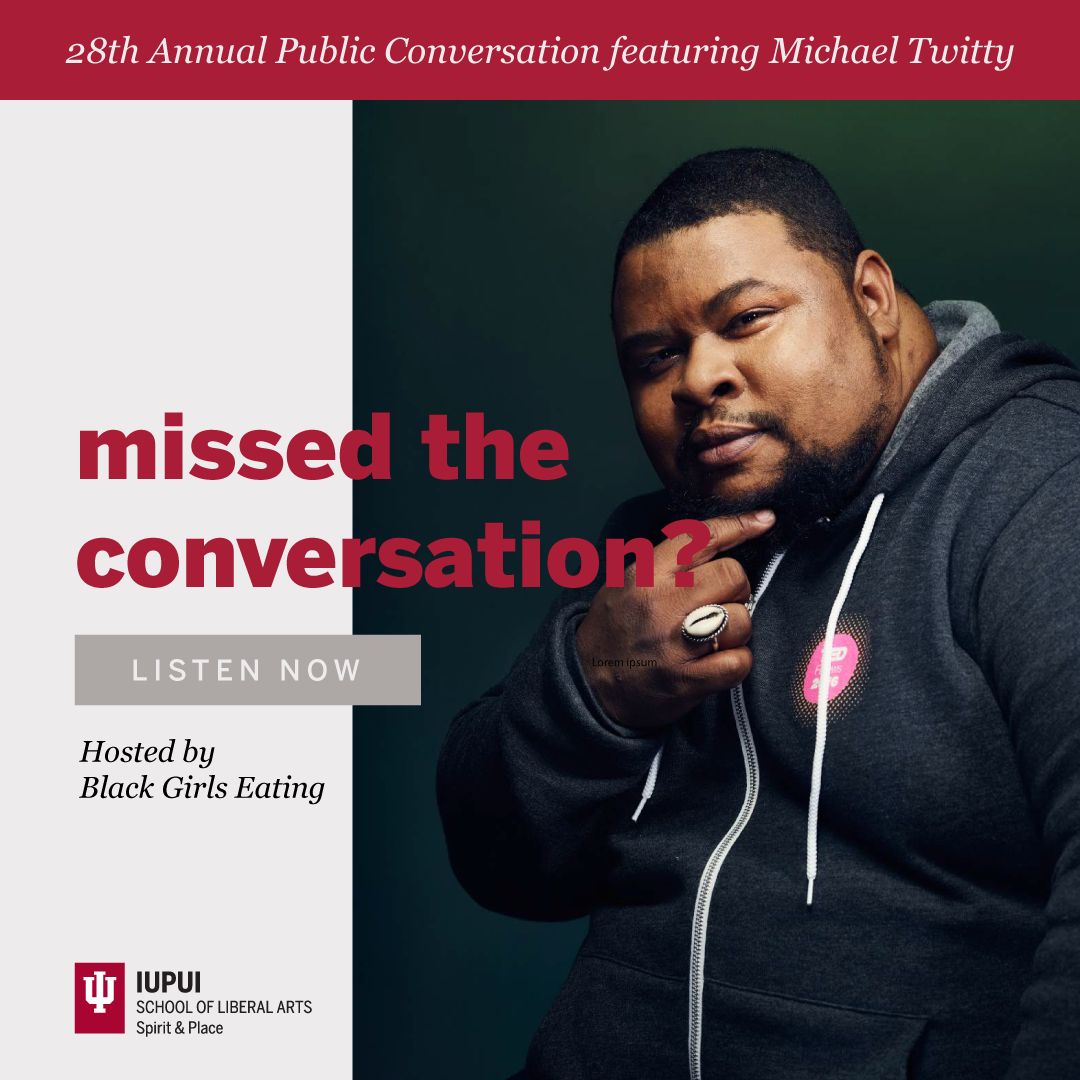 spiritandplace's tweet photo. Throwback to a captivating evening of our Public Conversation when Culinary Historian Michael Twitty took center stage, bringing history to life in a live podcast for Black Girls Eating hosted by the amazing Tanorria Askew and Candace Boyd. 🎙️ Listen now! https://t.co/YJOGixVX7J https://t.co/sBmby5xwao