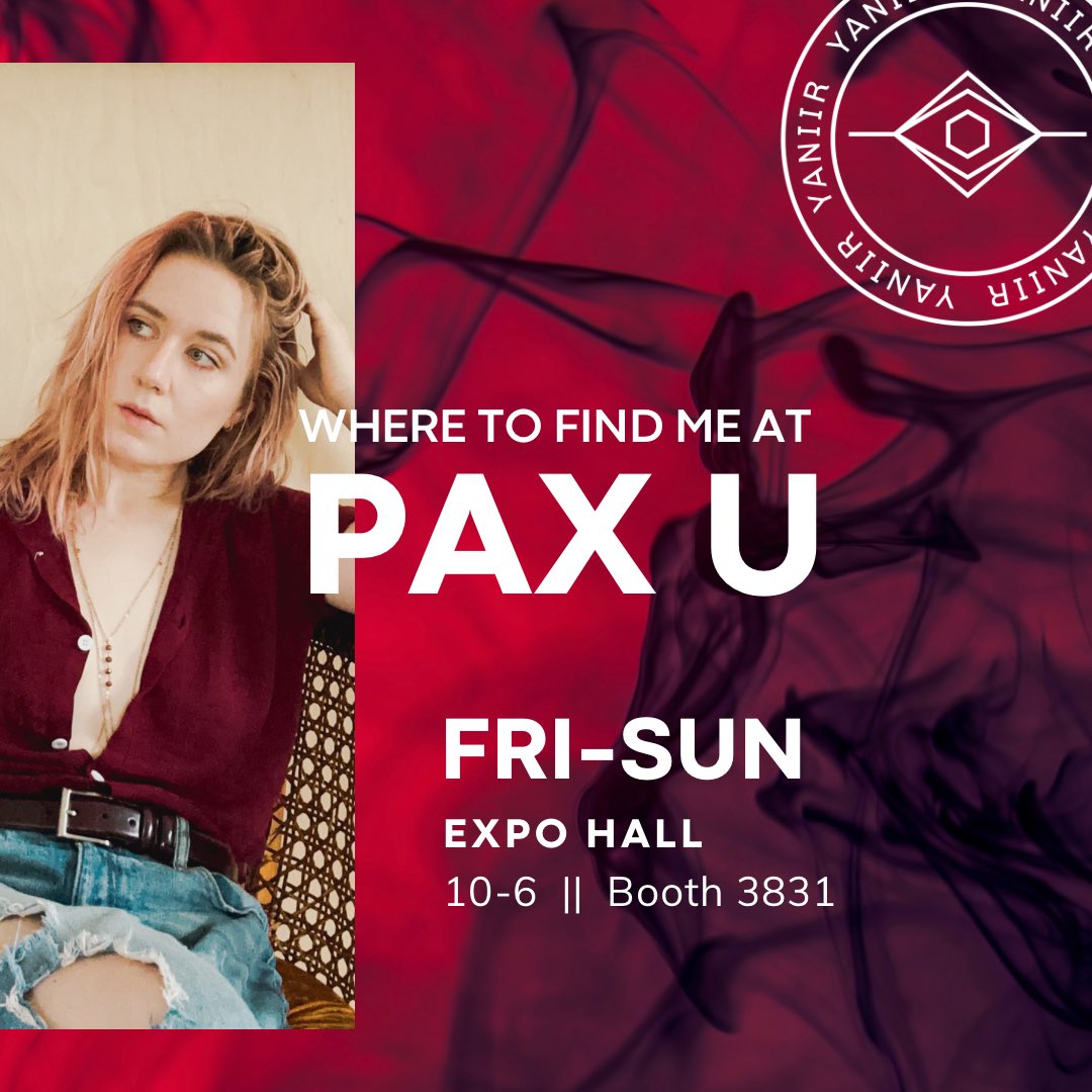 You’ll be able to find me at PAX U Booth 3831 all day Friday through Sunday! 3831 will show up as @DMDave_official on the expo hall directory, and that’s correct! He and I are splitting a huge space, so come see both of us!