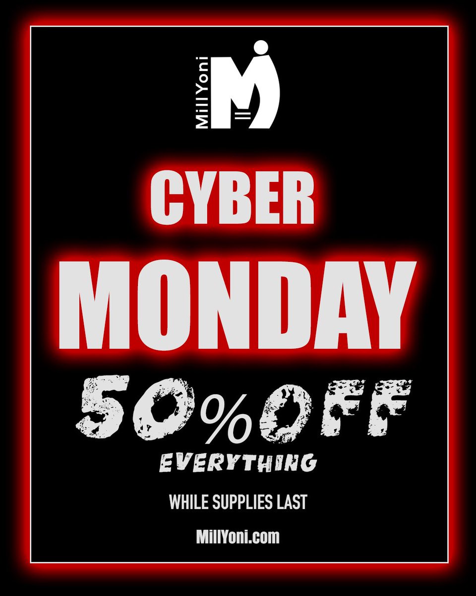 YoniMill's tweet photo. Shop now. Relax later. Cyber Monday is here!

https://t.co/us19ibGS6Y 

#CyberMonday #millyoni https://t.co/PSOuSxIfpV