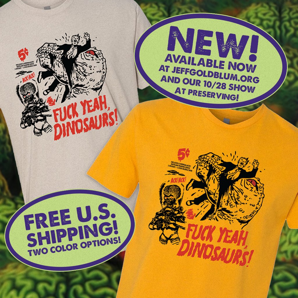 fyeahdinosaurs's tweet photo. CYBER MONDAY means FREE SHIPPING at https://t.co/zCldf2orOD - buy everyone you love a new Dinos Attack shirt and a record! https://t.co/517RyRK78m