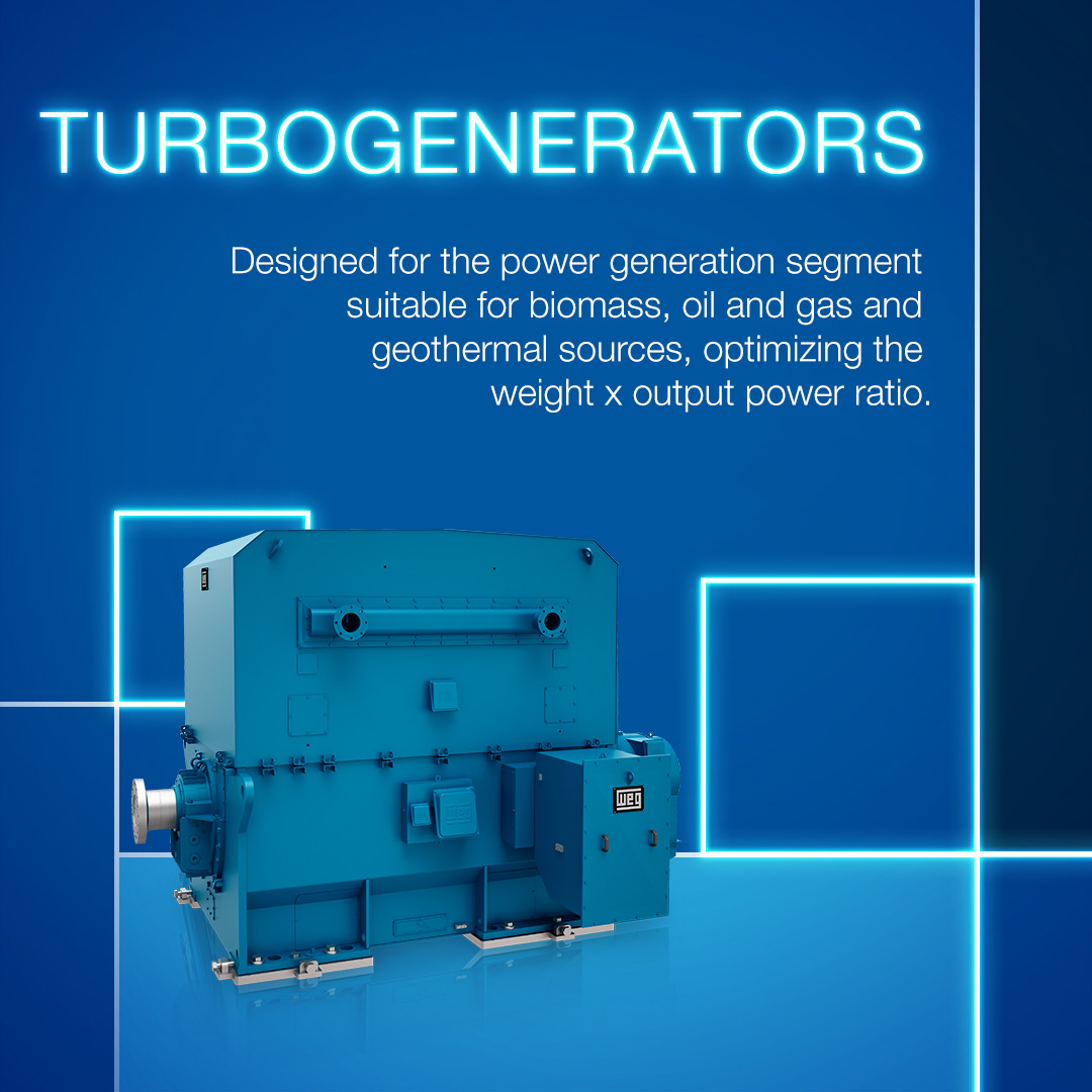 weg_usa's tweet photo. WEG has a complete product line to meet the needs of each power generation application, with state of the art technology, efficiency, reliability and low maintenance.
https://t.co/9OKj97uyQH
#WEG #DrivingEfficiency #DrivingSustainability #TurboGenerators https://t.co/bivMY2QNMp