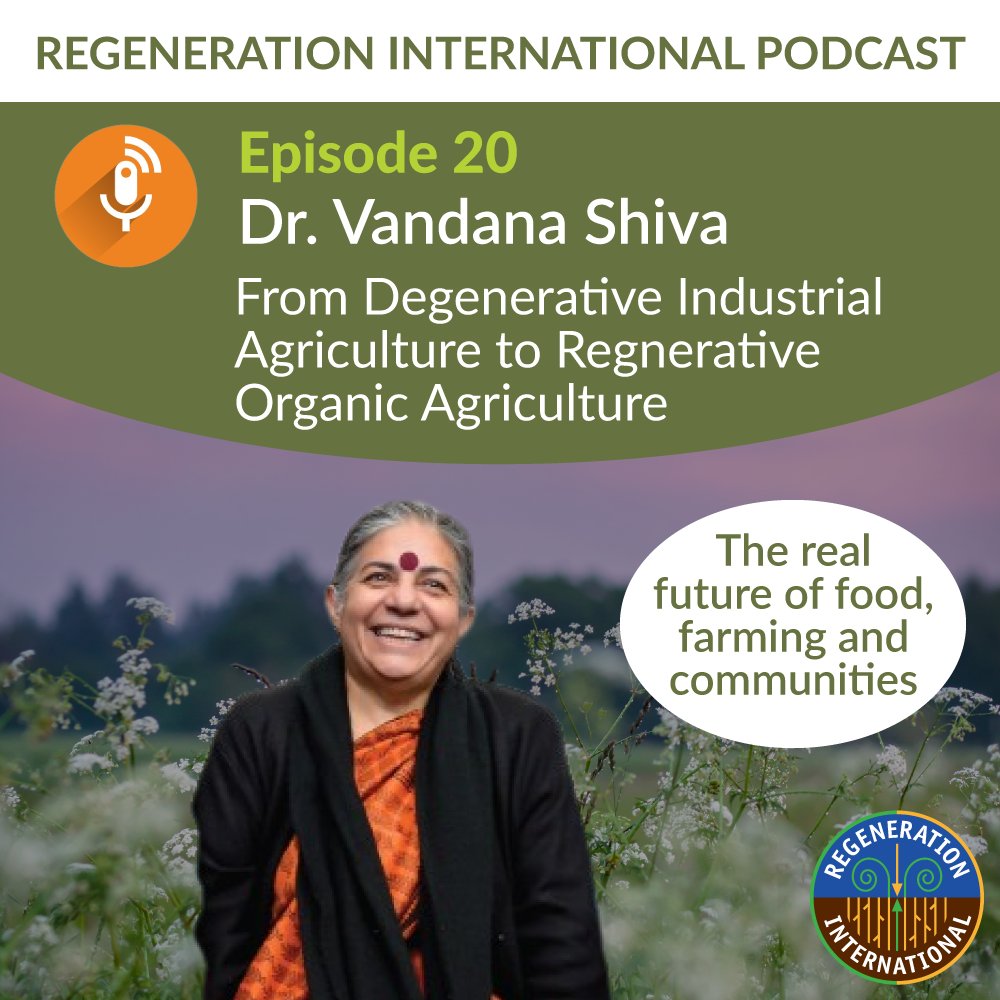 Vandana discusses Bill Gates and the Billionaires’ corruption of agriculture and food systems compared to the positive alternative, regenerative organic agriculture of smallholder family farms, which produces more health and wealth per acre. 
Listen here:
spreaker.com/user/regenerat…