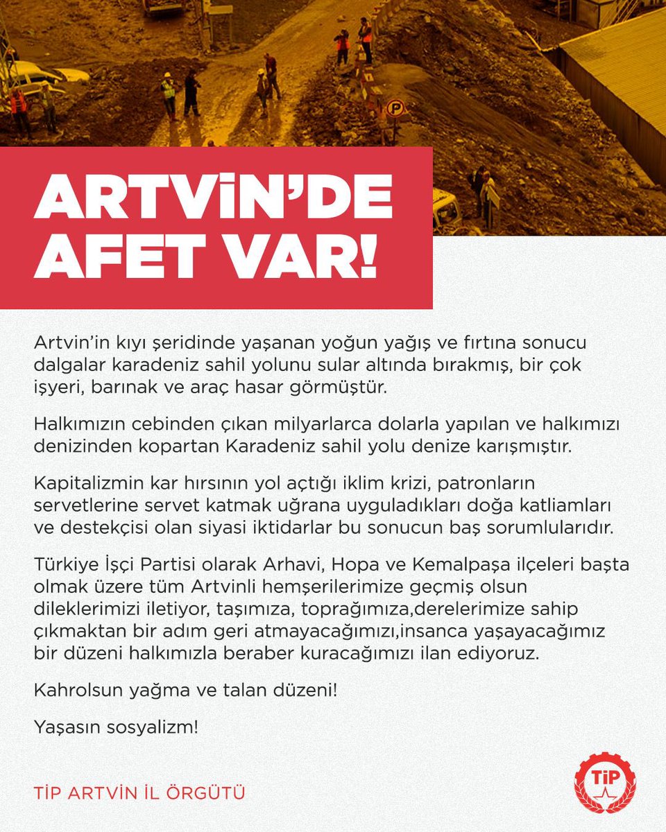 Artvin’de Afet Var!