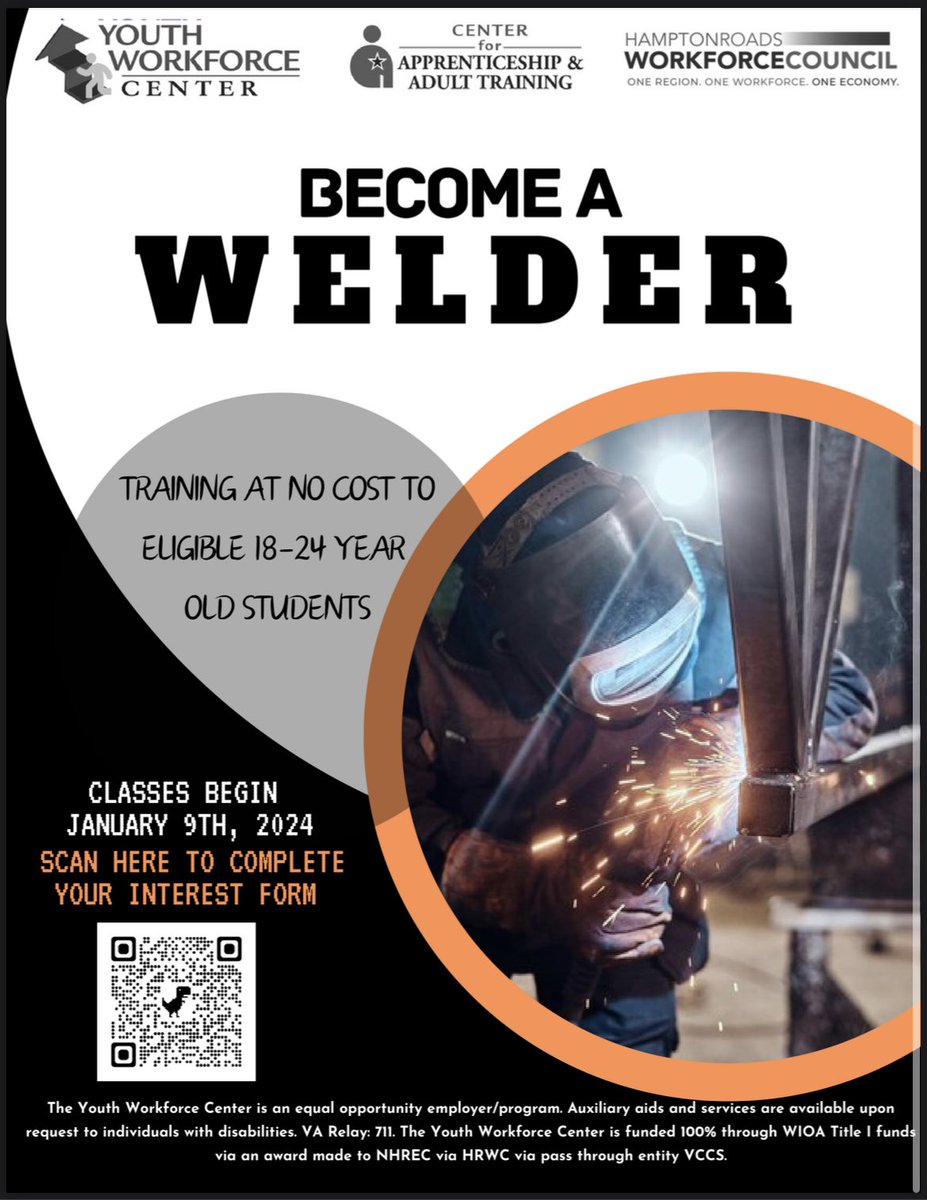 NHREC_YWC's tweet photo. Never to early to start recruiting!! Spring welding and phlebotomy classes are filling up fast!!! Come and see us today!! #YWC  #GoBoldly https://t.co/uVjPgxCwtS