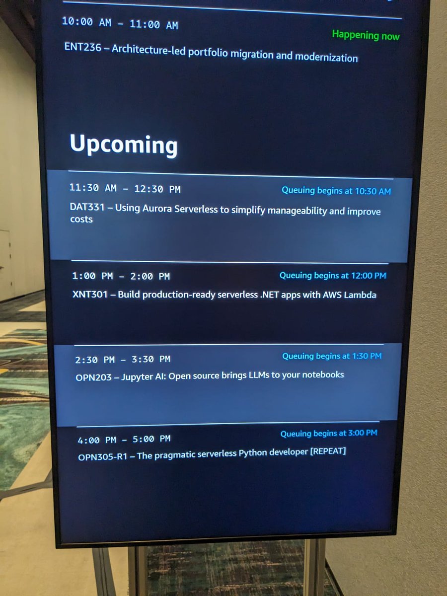 Come join <a href="/cbossie/">Craig Bossie</a> and me at 1300 today in the MGM Grand to talk about all things serverless .NET.

See you there 🎉