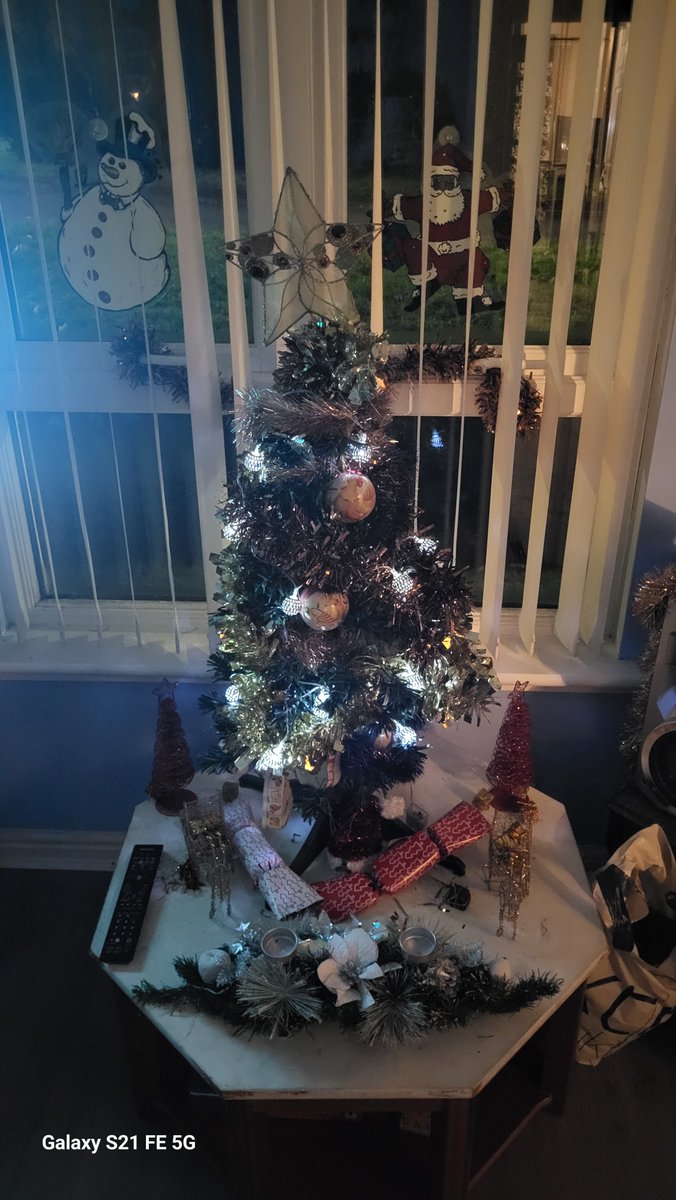 20 years ago Christmas 2003 I was asked to leave a rehab on Christmas Eve, I slept on the streets, Christmas day I was lucky to get a meal at a drop in, the months ahead were tough.

Today I decorated a 4ft tree with my youngest son, I live in social housing, I don't have lots of