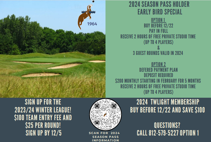 Purchase your 2024 Season Pass Now! 
Early Bird Special available through 12/21. Must purchase before 12/22 to receive this special offer!

Sign up for our Winter League by 12/5!