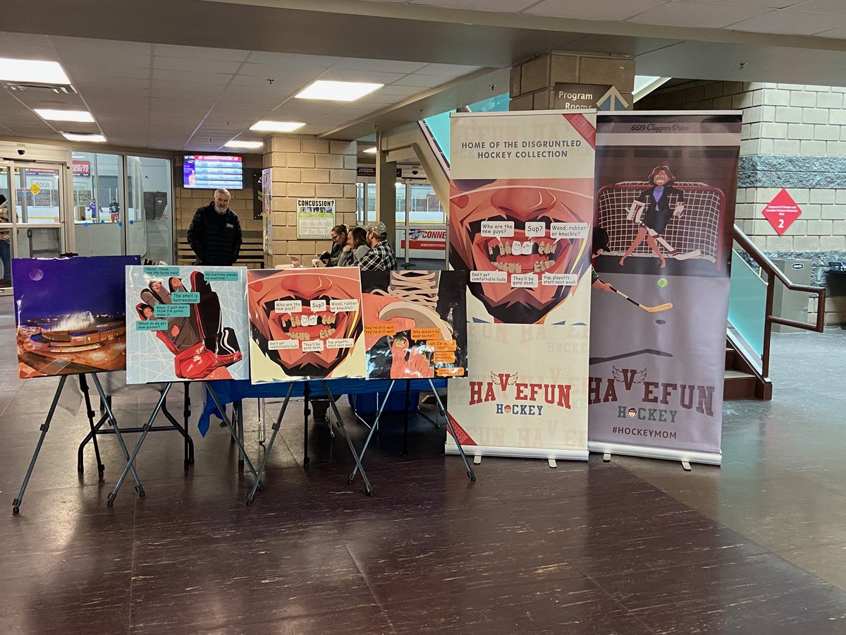 HAVEFUNhockey's tweet image. big thanks to @cityofwindsor @TownofTecumseh @wfcucentre for allowing us to show off our stuff in your facilities! &amp;amp; and to all the #windsorites who stopped in for a chat! #havefunhockey #greatestgameonearth #hockeyart #disgruntledchiclets #hockeyisforeveryone