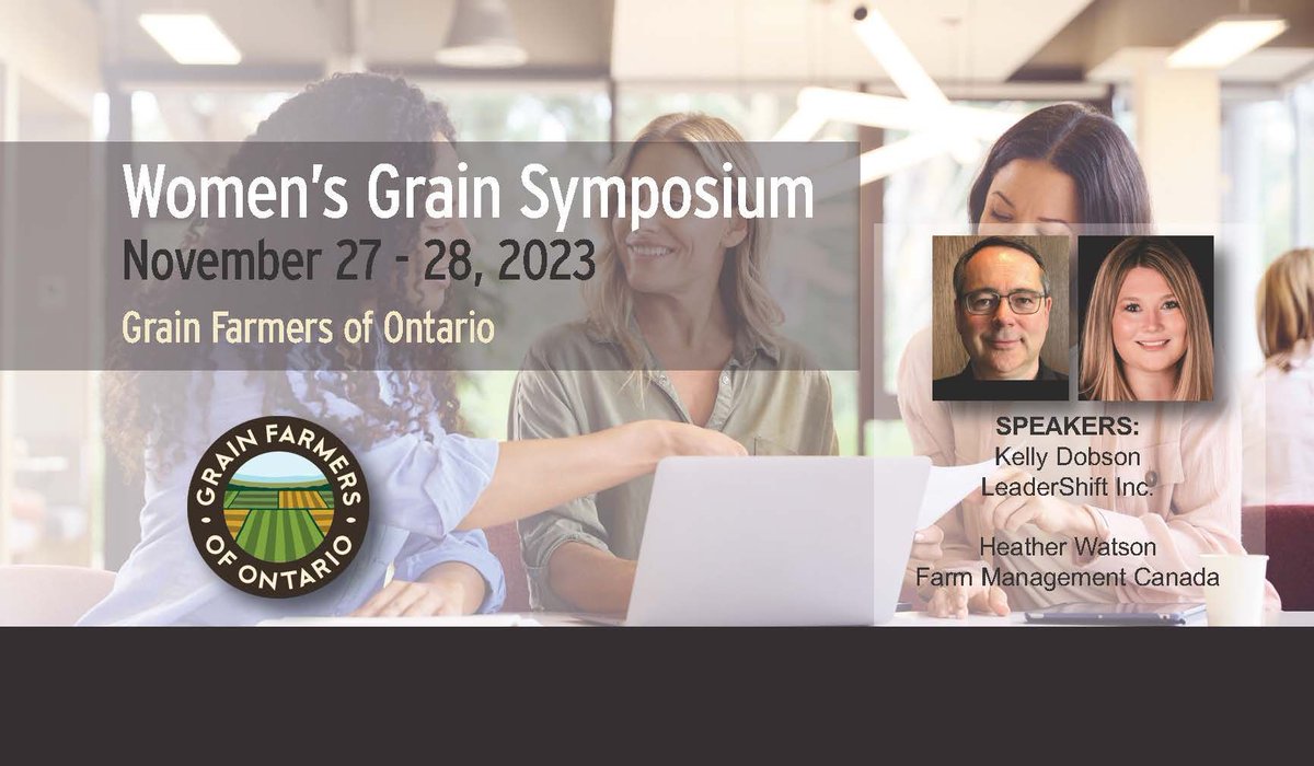Our first speakers for the #WomensGrainSymposium of the day are Heather Watson and Kelly Dobson as our participants learn all about personal strategic plans.