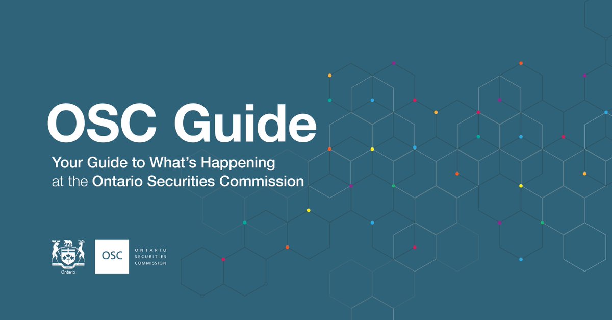OSC_News's tweet photo. Every month, the OSC publishes a newsletter, OSC Guide, that provides stakeholders with a comprehensive summary of the latest key OSC activities and developments.

To stay informed, subscribe to the OSC Guide and check out the November edition here: https://t.co/YMZUvMrZTv https://t.co/YVzv53Z8Zf