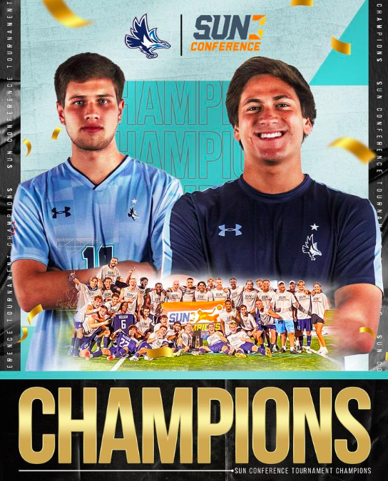 dmbsports_'s tweet photo. "¡CAMPEONES CON KEISER!  @a_barretoz y @andre_arevalo05 ganaron la Sun Conference Tournament 2023. Felices de ver a los chicos alcanzar objetivos y aprovechar esta experiencia. Gracias al título, Keiser clasificó al NAIA National Tournament, el torneo más importante del país https://t.co/vLBPNAOcSq