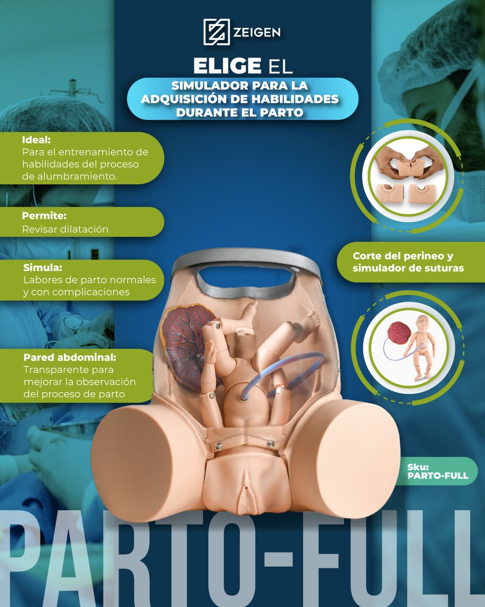 zeigenmx's tweet photo. ¡Prácticas de obstetricia más realistas! 👶✨ PARTO-FULL es un simulador médico  profesional con vientre transparente para una visión detallada del proceso. Prepárate con las mejores herramientas y conoce más en: https://t.co/0GST4CU6ne #SimuladoresMedicos #ManiquiDeMedicina https://t.co/kuqEqJo3mv