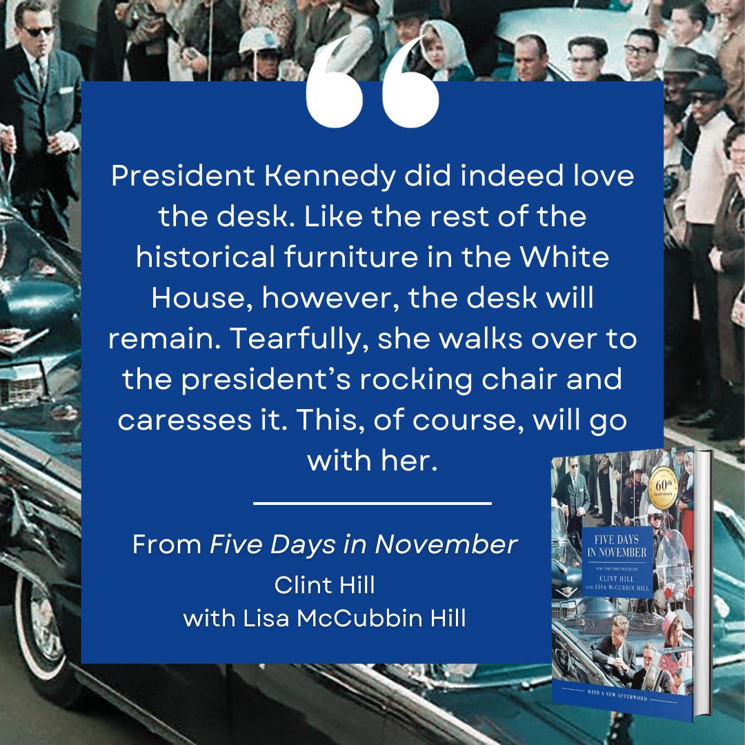 An excerpt from FIVE DAYS IN NOVEMBER. Note: Amazon is out of stock but there are still some copies at Barnes and Noble (link below) if you still need some for yourself or as gifts. #NeverForgetJFK barnesandnoble.com/w/five-days-in…