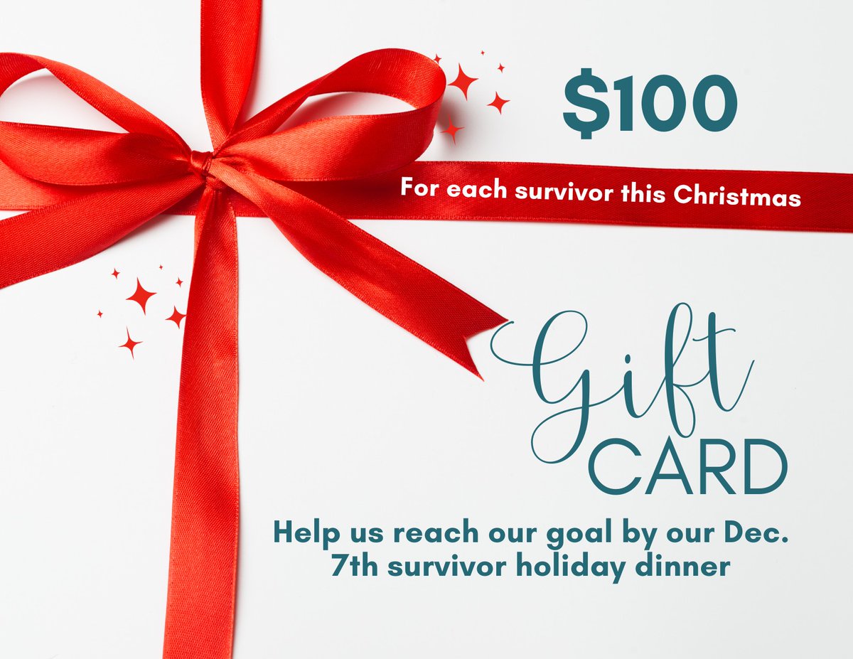 We invite you to join us in restoring joy, peace, and hope by sponsoring gift cards for survivors this Christmas. We are committed to giving each client at least a $100 Visa gift card. Could you help us reach our goal? 🎄🎄🎄🎄

restorecorps.networkforgood.com/projects/21117…