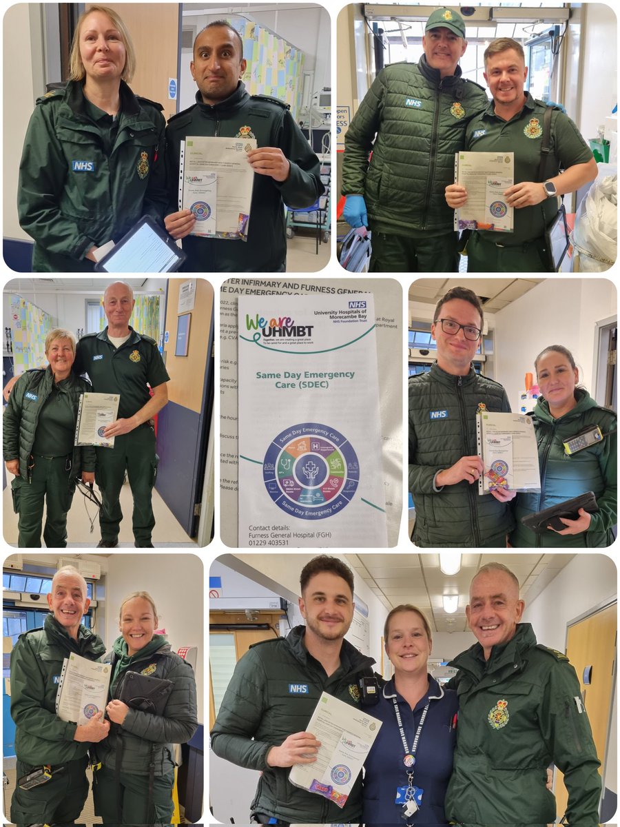 What a great day in @ed_rli Promoting @rli_sdec and the safe flow of patients direct from the ambulances 💙💚 @jamielewis95 @mill_cam @aaroncumminsNHS @Asim_EMconsult @MelWoolfall @Real_Bongi @NWAmbulance