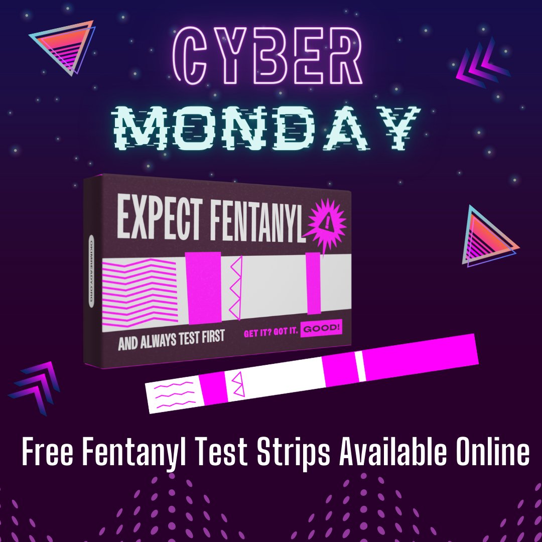Shopping for Cyber Monday? Don't forget you can visit okimready.org to get free Fentanyl test strips shipped to your door.