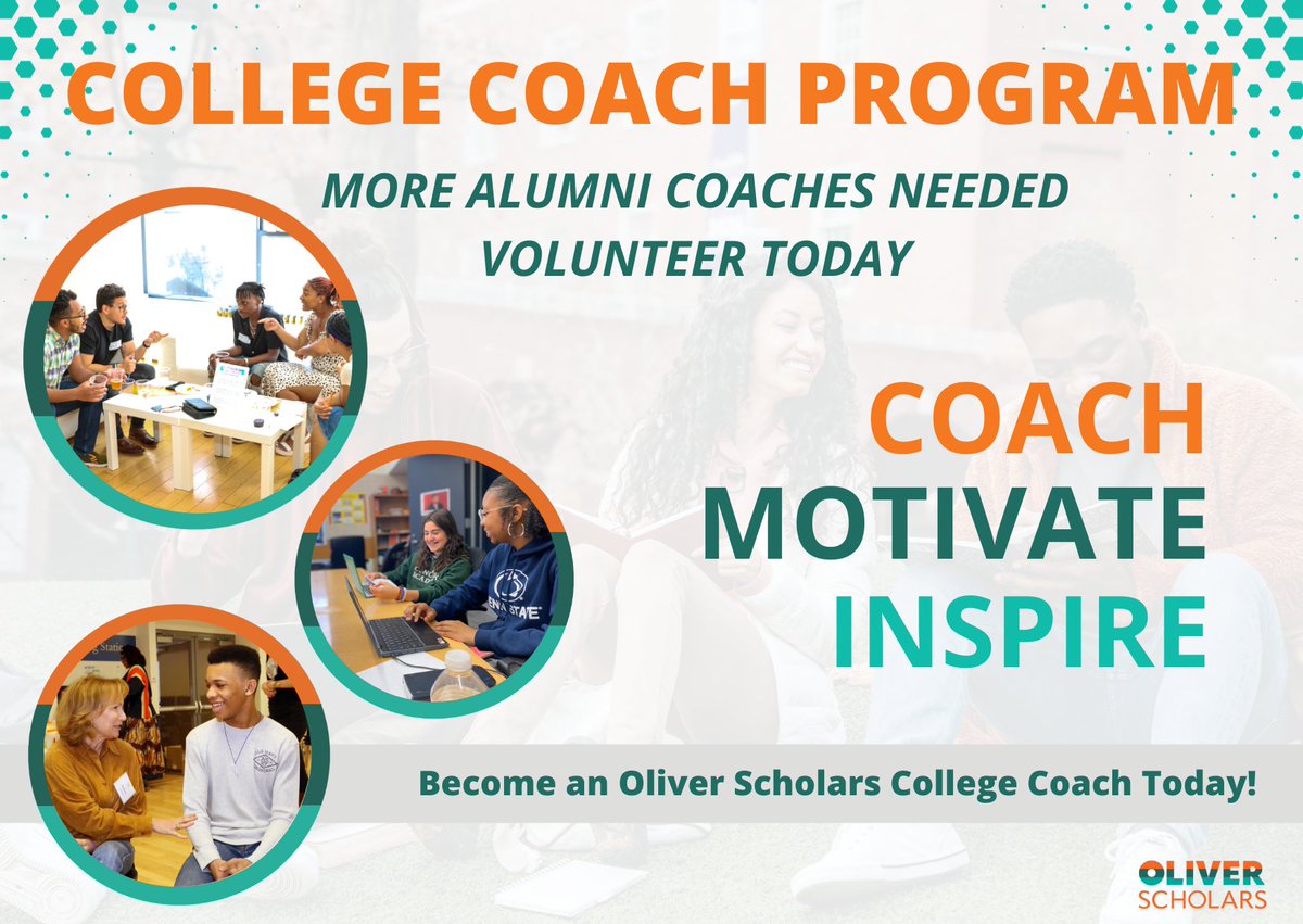 🌟 It's Mentor Monday! 🌟 Calling all alumni: we need more College Coaches to join our impactful team.  Some Scholars have been paired but we need MORE OF YOU! Are you interested in  becoming an Oliver Scholars College Coach? Reach out to cgreene@oliverscholars.org