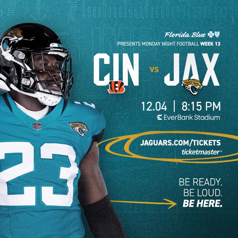 Jaguars's tweet photo. We’re on to Cincinnati. 

@Ticketmaster | #CINvsJAX