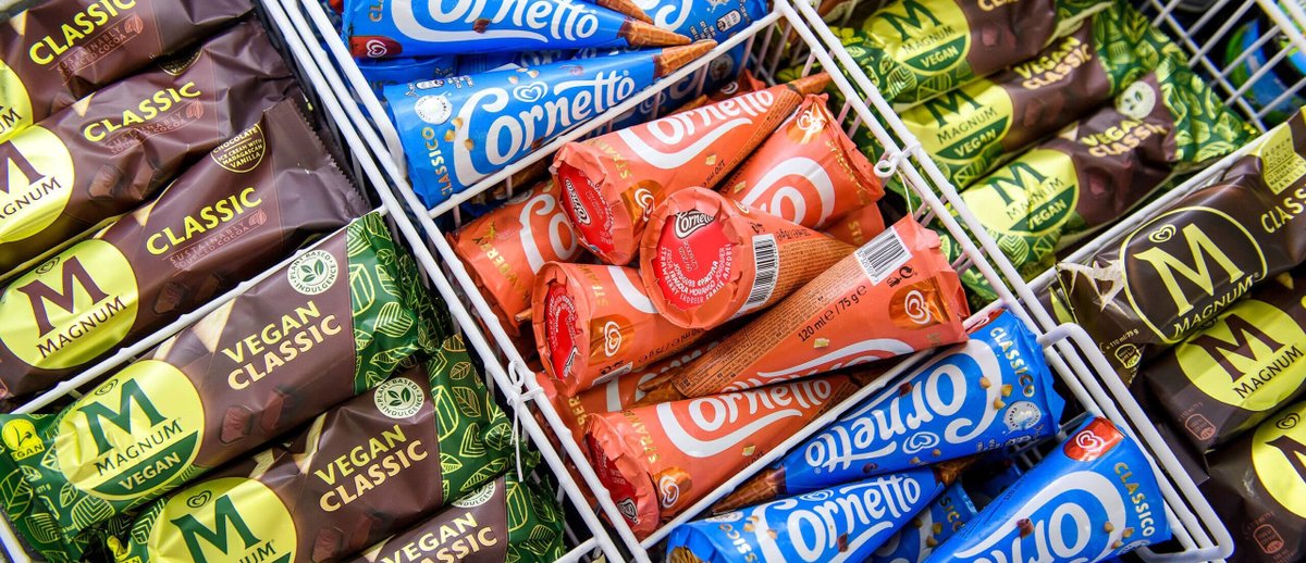 Unilever's reworked ice cream recipes can now stay frozen at lower temperatures, helping to lower freezer emissions. Now, it’s sharing 12 reformulation patents for the industry to follow suit. bit.ly/3sXlMMg