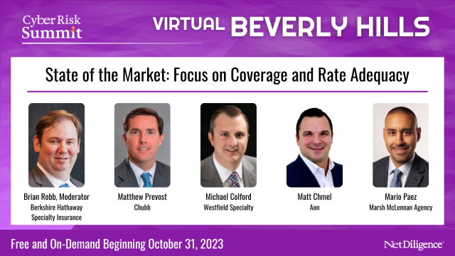 Check out this panel from the #CyberRiskSummit on the current state of the cyber insurance market. Matthew Prevost, SVP of Cyber Product Manager at Chubb, spoke with others about coverage and rate adequacy, the evolution and scope of coverage changes,... bit.ly/3Rh7TSr