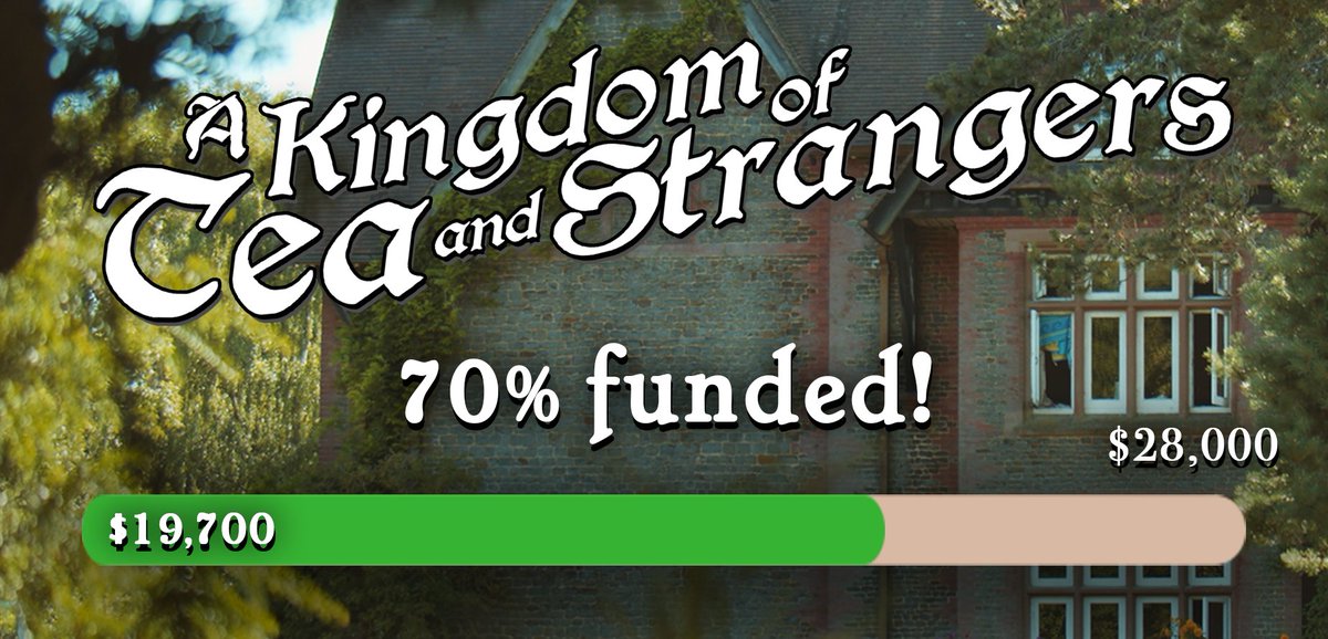 the Kickstarter for my documentary just hit 70% funded! I'm so hyped about it. I really think we're gonna be able to hit our goal, but we'll need to fill that gap in the next 4 days! the campaign ends on Friday at midnight. hope to see ya there!

kickstarter.com/projects/artwi…