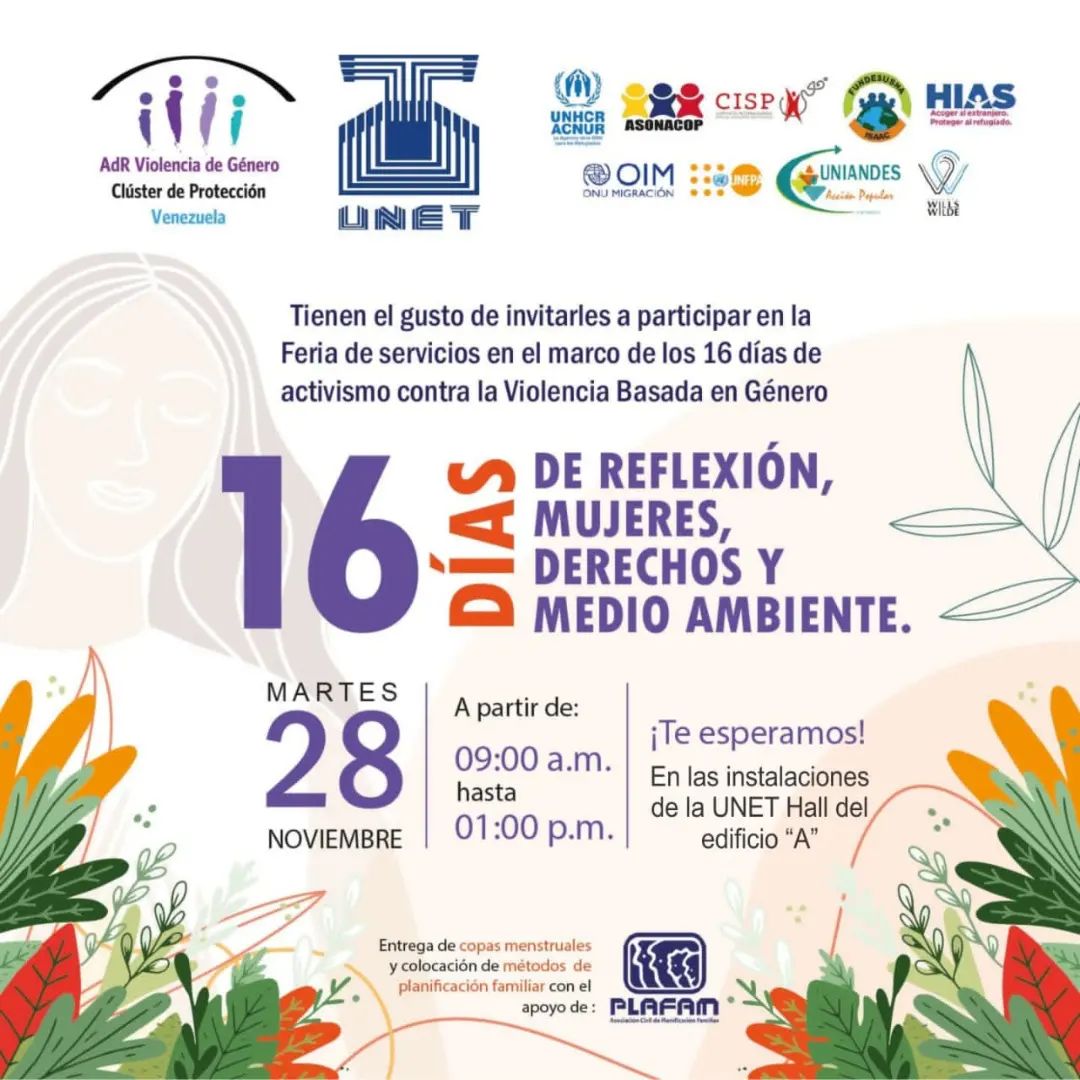 El esfuerzo contra la violencia de género

En el Hall del edificio “A” de la UNET se desarrollará este martes una actividad que reunirá a varias instancias que fomentan el activismo en pro de la protección de las mujeres: n9.cl/jm7sp

#UNET #Táchira #Venezuela