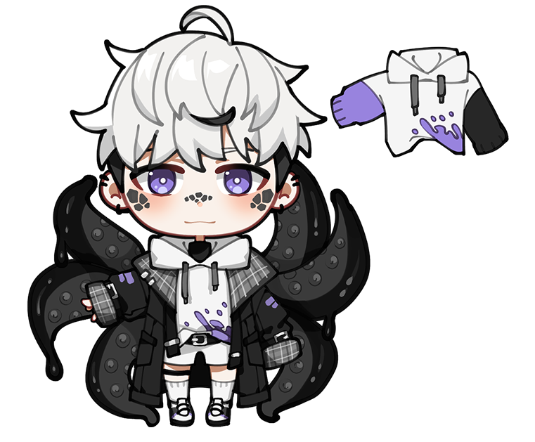 InkuNox's tweet photo. 【🖋️REFERENCE SHEET🐙】
🎨 - https://t.co/PXXuyL5MTD
Birthday: 21st of July
Height: 170 cm
Color code: # 9883de

#InkuNox #InkOfNox https://t.co/TgAHHODHho