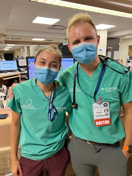 It's always a good day when you get to work with your co-residents on shift. There is no better way to learn than with each other and from one another! Thanks to Dr. Nazde Edeer for this photo. See all entries at tinyurl.com/4s9w8xwe