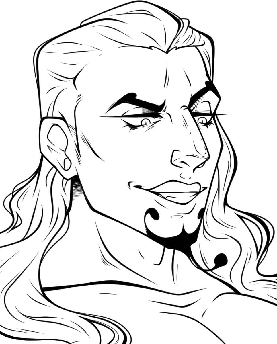 Experimenting with a different brush in my current wip!