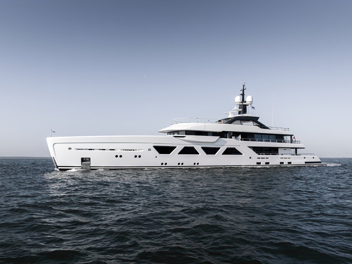 Khalidah, the third hull in the Amels 60 series has been delivered to her new owner.

The custom Winch interior (which remains under wraps) emulates a home on the water for her Owner with light materials, woods, scattered pops of colour and artistic elements.